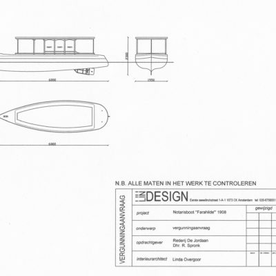 Vergunningaanvraag Notarisboot farahilde 1908