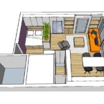 Interieurontwerp klein appartement 35 m2 Amsterdam