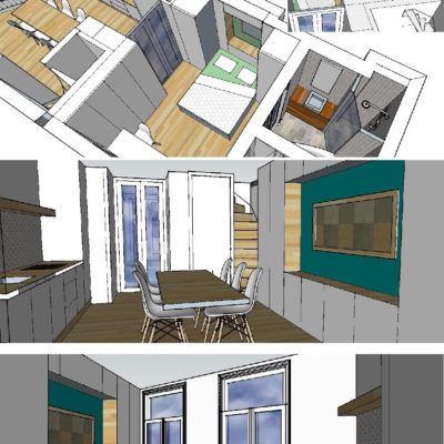 Interieurontwerp drie appartementen Spuistraat centrum Amsterdam door LINDESIGN