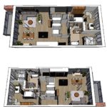 Plattegrond definitief appartement project En Bloc Houthavens Amsterdam