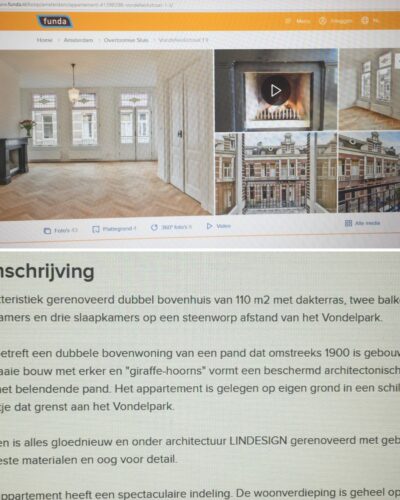 LINDESIGN op de Funda website