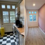 Bestaande keuken en nieuwe stuatie